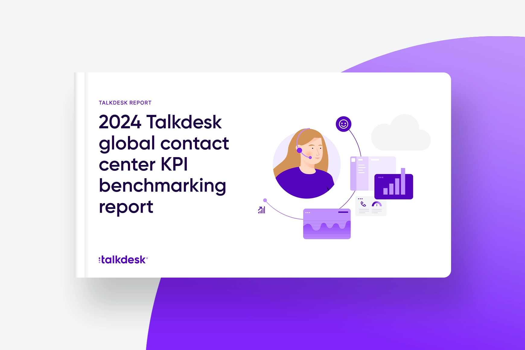 Talkdesk 2024 KPI benchmarking report for contact centers