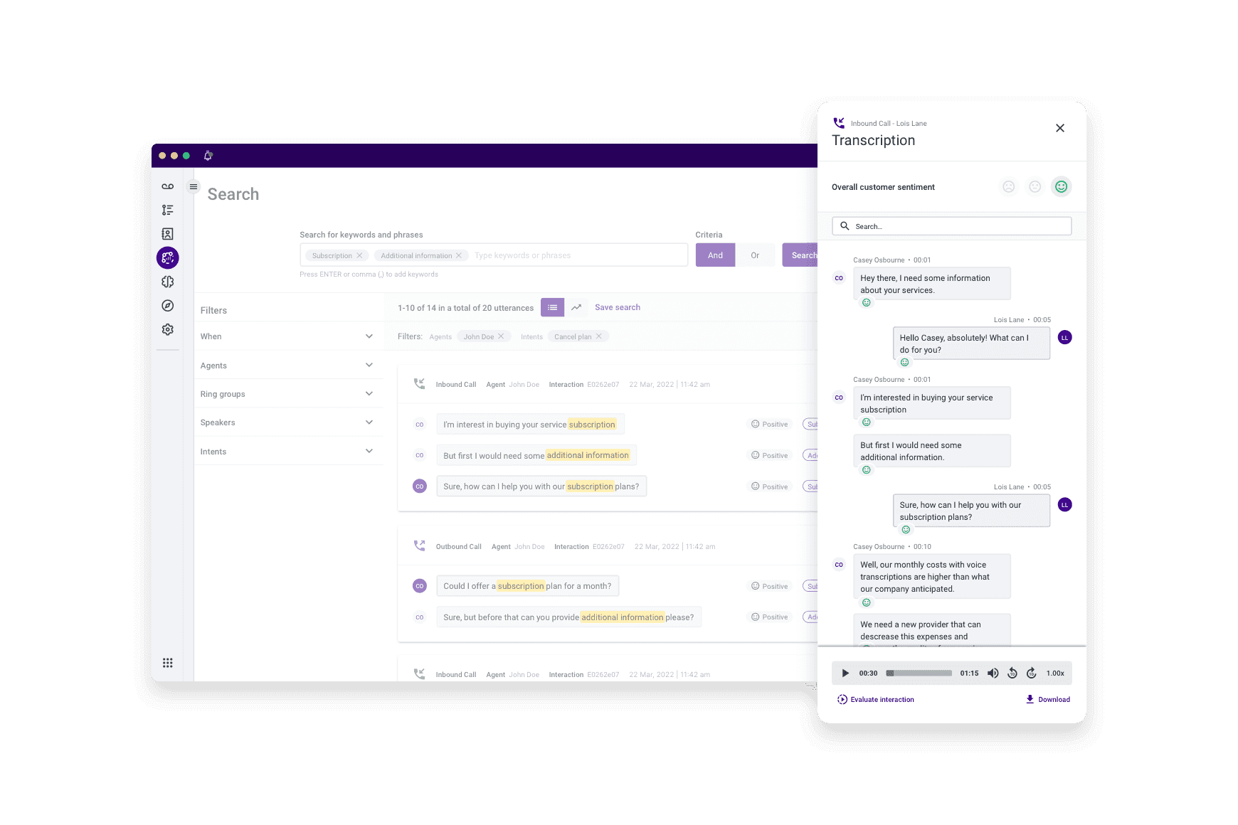Product demo: Talkdesk Interaction Analytics
