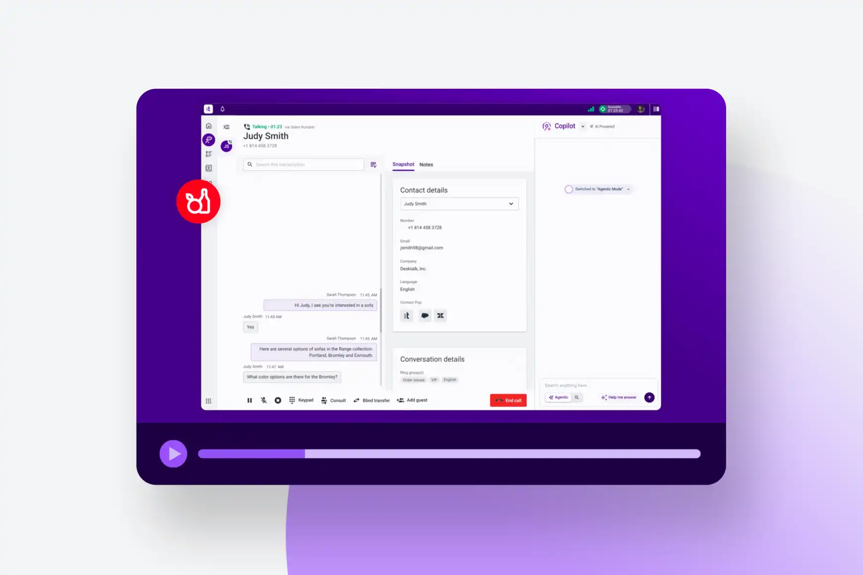 Talkdesk Consumer Goods Experience Cloud