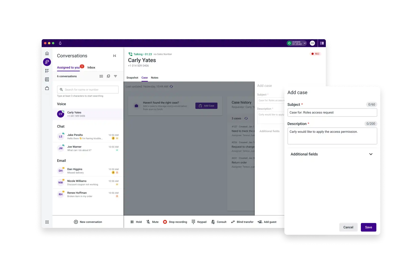 Never Conversation Unresolved Talkdesk Cases