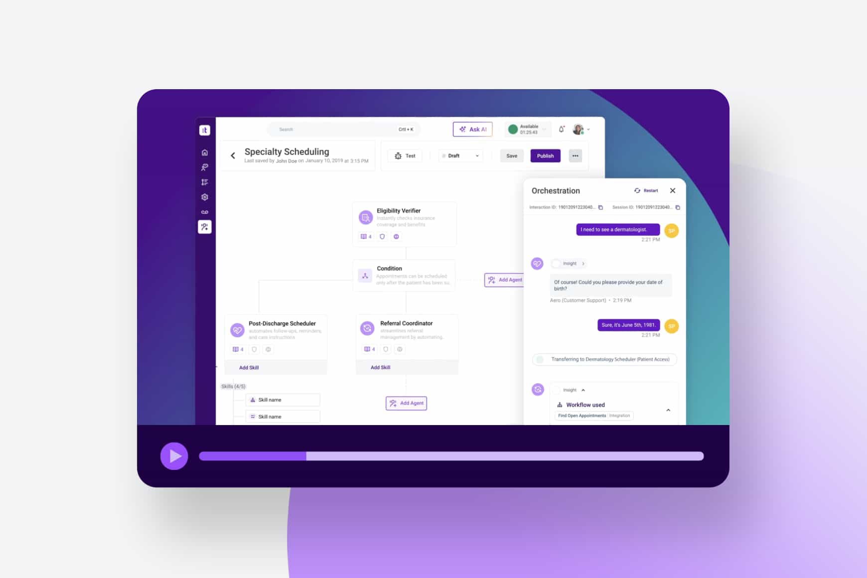 Talkdesk CXA for Healthcare