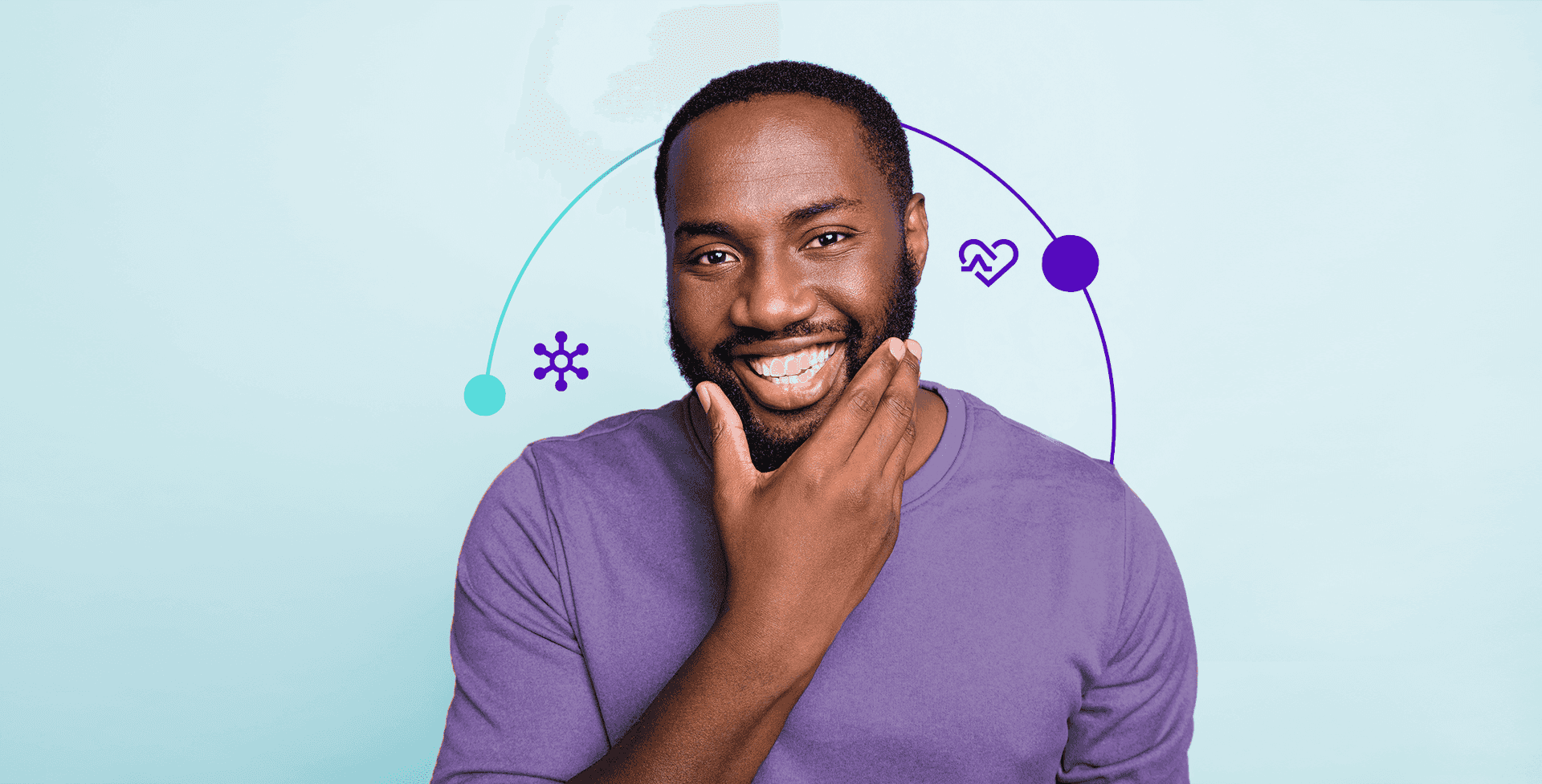 Man smiling with the hand on his face, healthcare NGPX 2022 conference