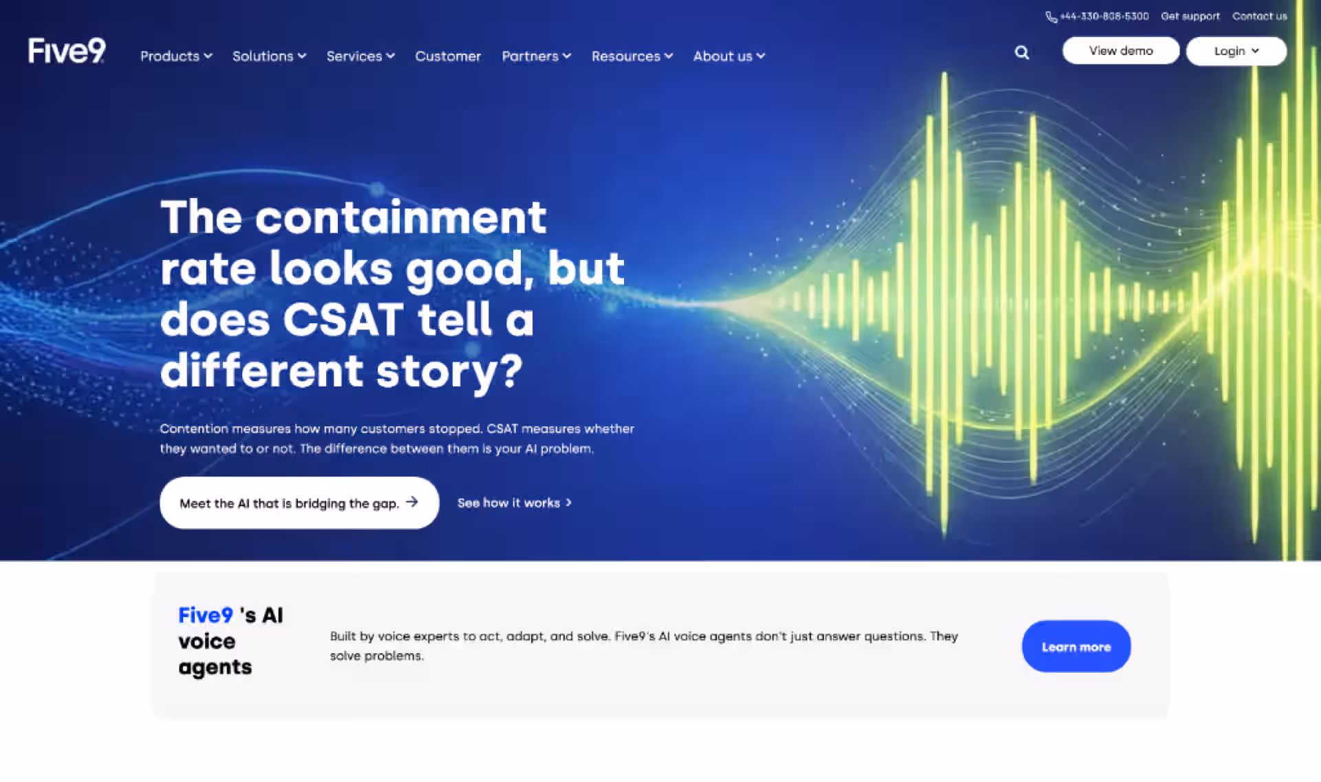 Interface de la plateforme d'expérience client Five9 et principaux différenciateurs
