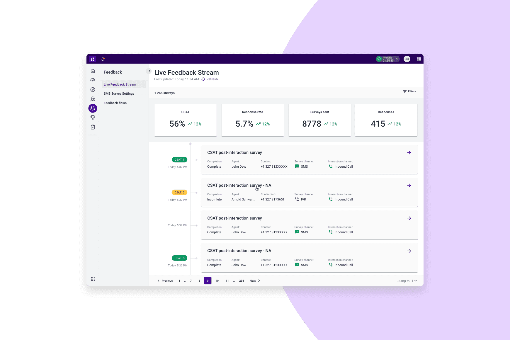 Omnichannel Engagement Feedback