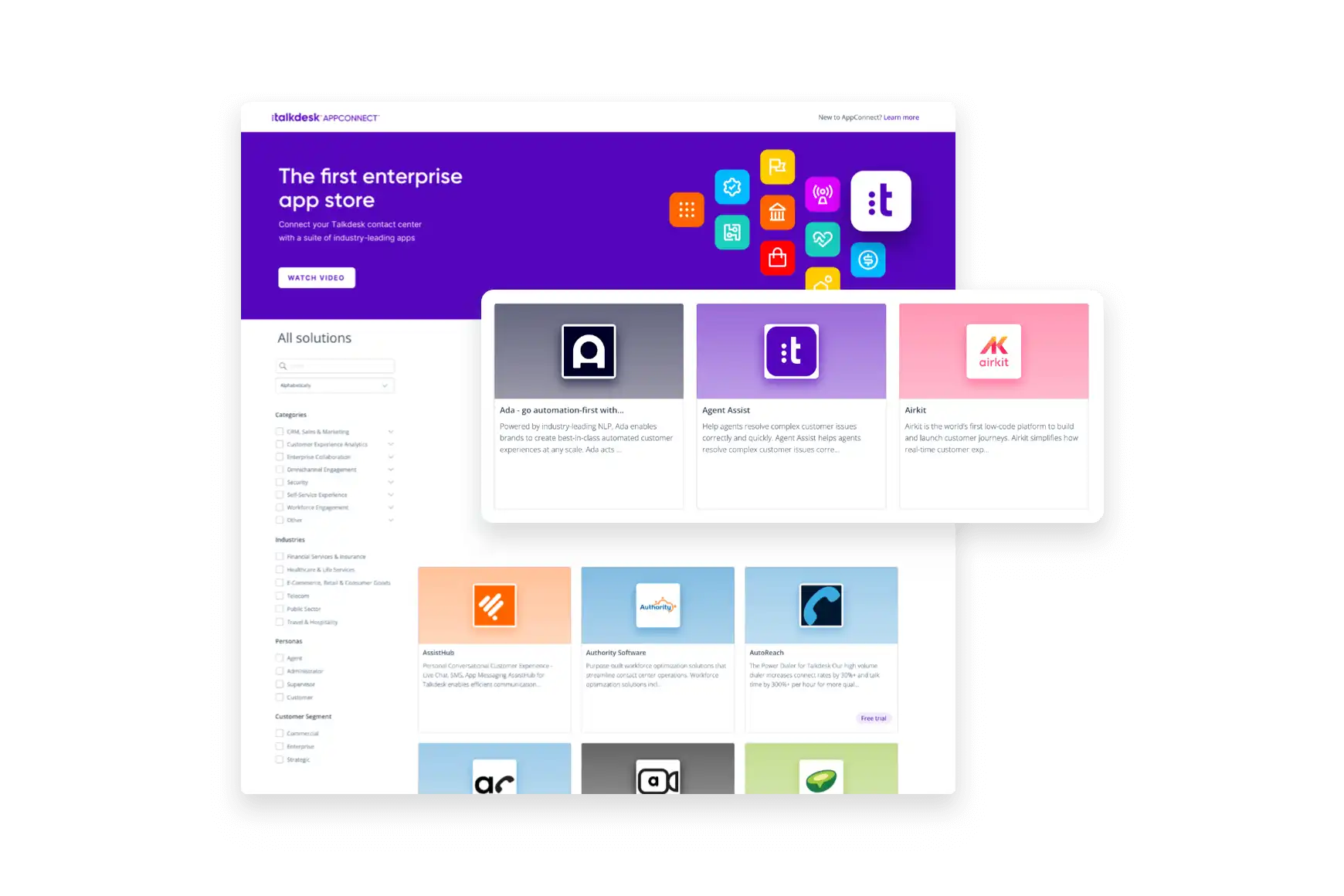 Talkdesk Appconnect Product Apps Store
