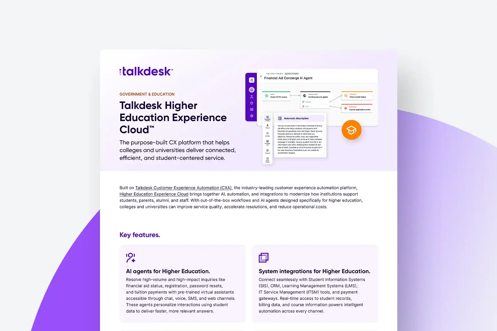 Higher Education Experience Cloud Datasheet