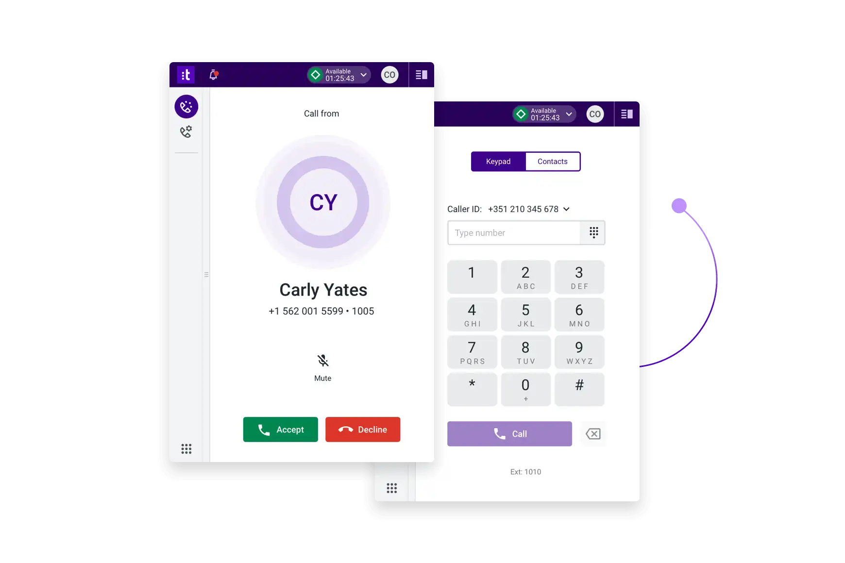 Uc Phone Real Time Response Connect Contact Center